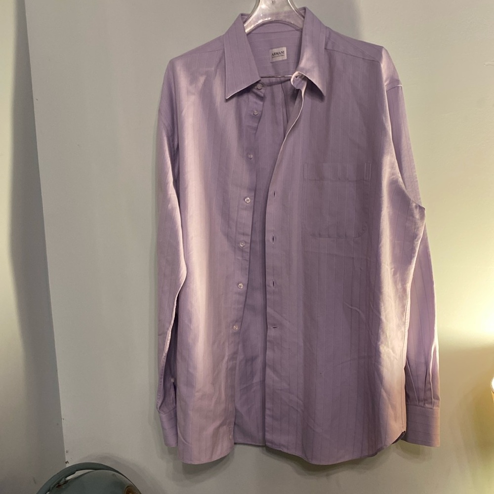 Armani Collezioni Lavender Men's Shirt L-XL